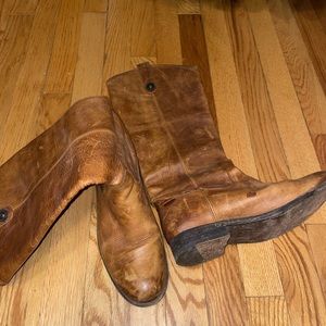 Frye Melissa tall riding boot. Hits below knee.